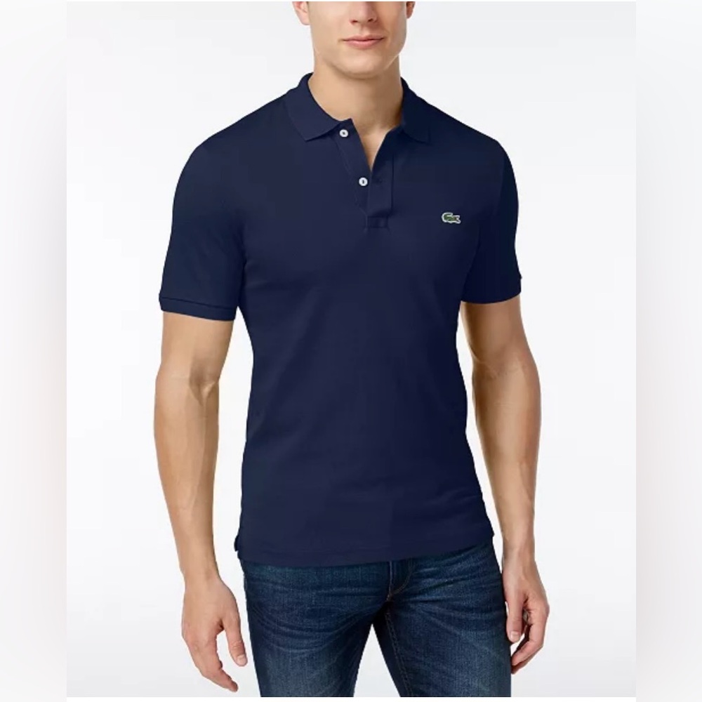 Lacoste Slim Fit Polo. Navy. Size L.